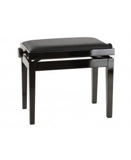 K&M 13971 Piano bench bench black glossy finish, seat black imitation leather