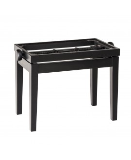 K&M 13700 Piano bench - wooden-frame black matt finish