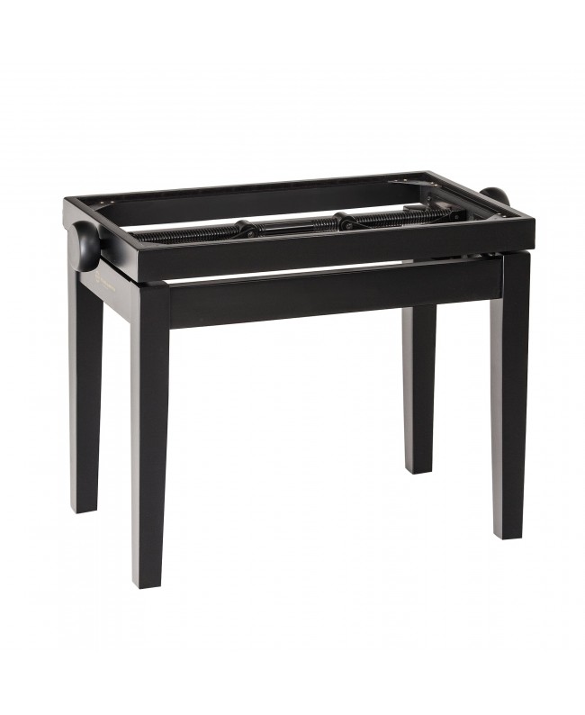 K&M 13700 Piano bench - wooden-frame black matt finish