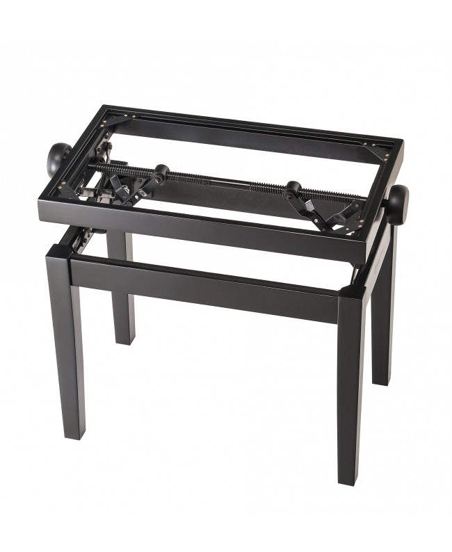 K&M 13700 Piano bench - wooden-frame black matt finish