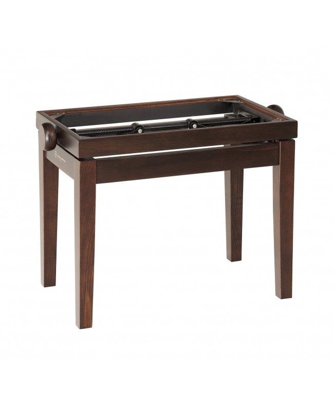 K&M 13730 Piano bench - wooden-frame walnut matt finish