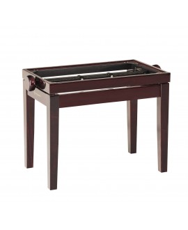 K&M 13751 Piano bench - wooden-frame mahogany glossy finish