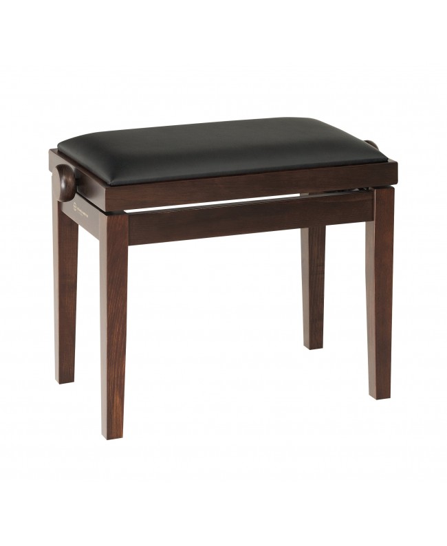 K&M 13730 Piano bench - wooden-frame walnut matt finish