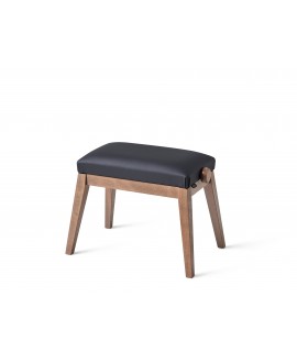 K&M 13940 Piano bench bench walnut color, seat black imitation leather