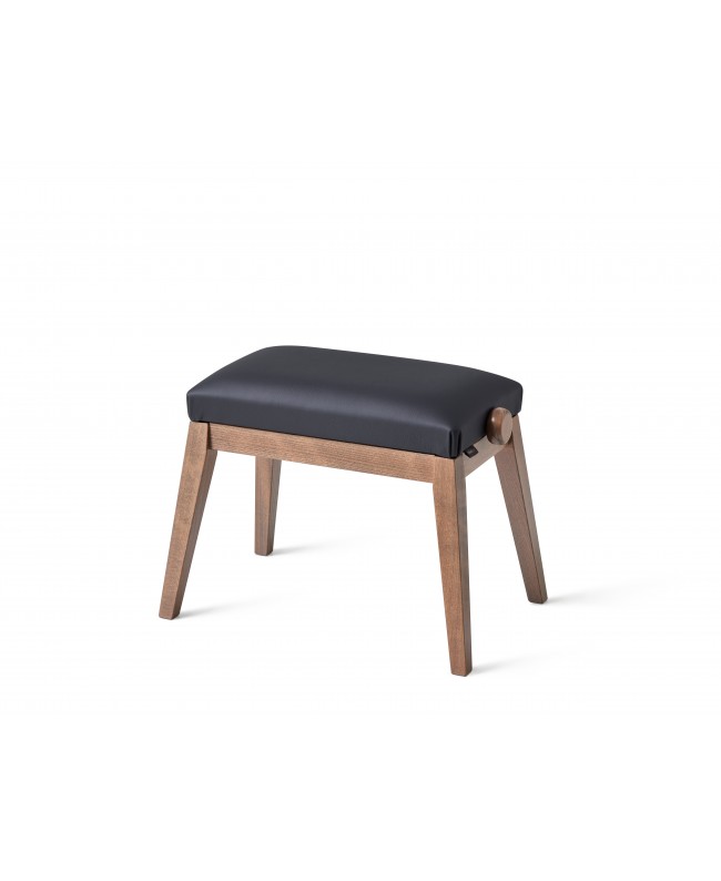 K&M 13940 Piano bench bench walnut color, seat black imitation leather