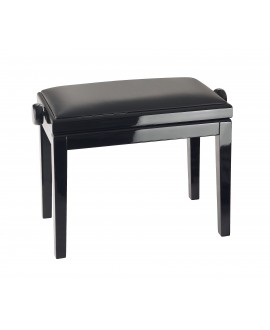 K&M 13990 Piano bench bench black glossy finish, seat black imitation leather