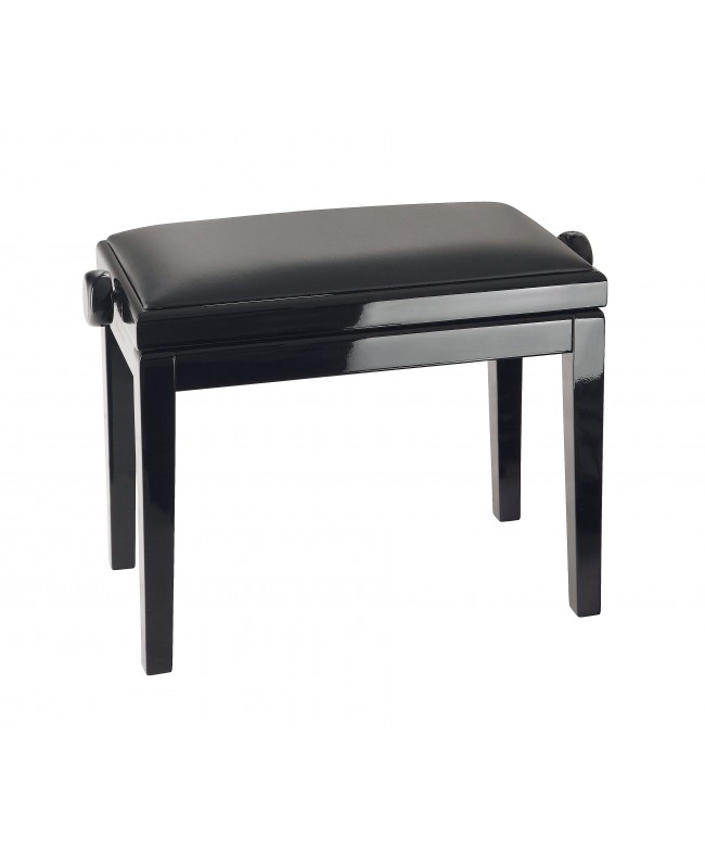 K&M 13990 Piano bench bench black glossy finish, seat black imitation leather