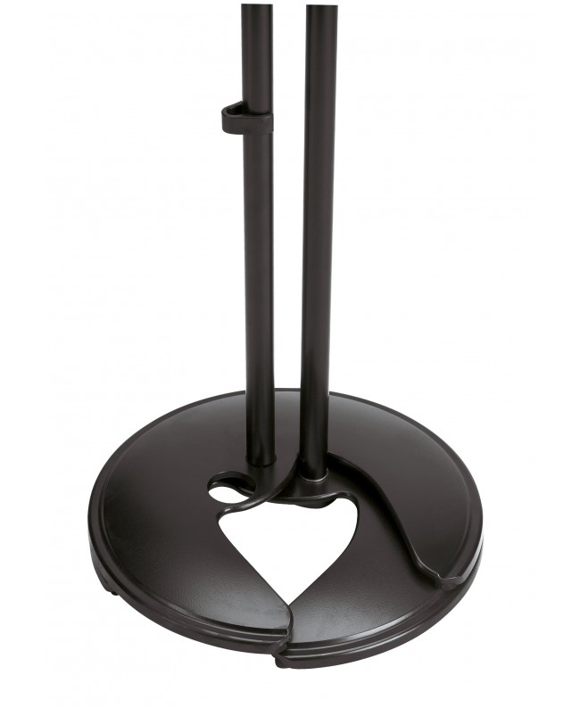 K&M 26075 Stackable one-hand microphone stand black