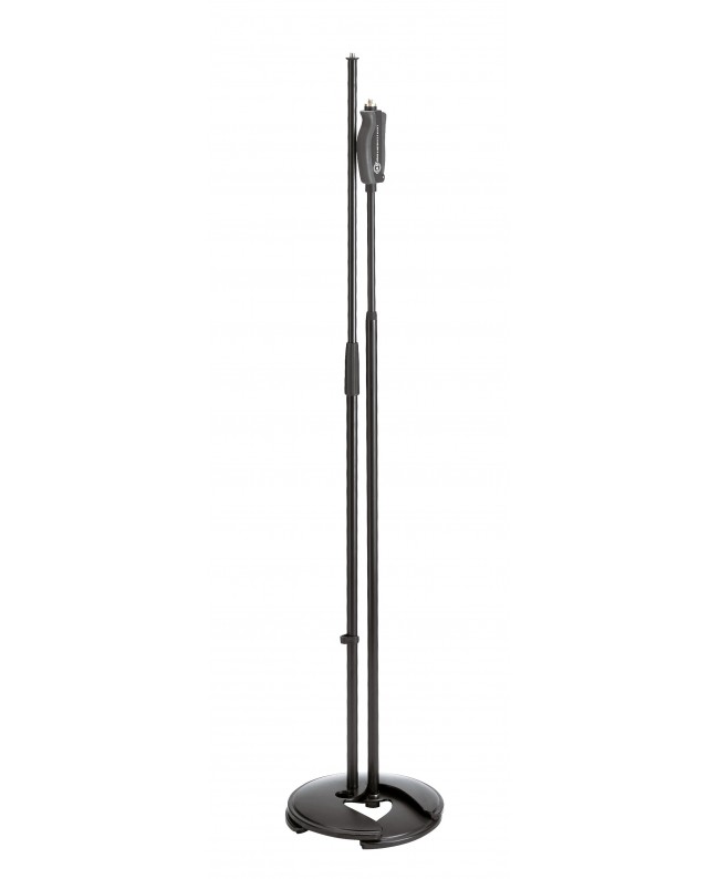 K&M 26075 Stackable one-hand microphone stand black