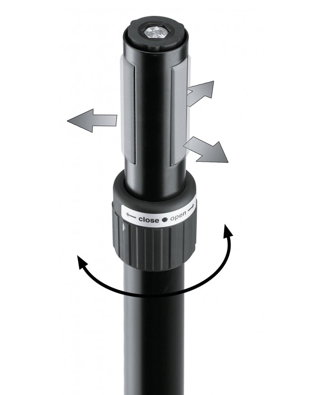 K&M 21467 Speaker stand Ring Lock black