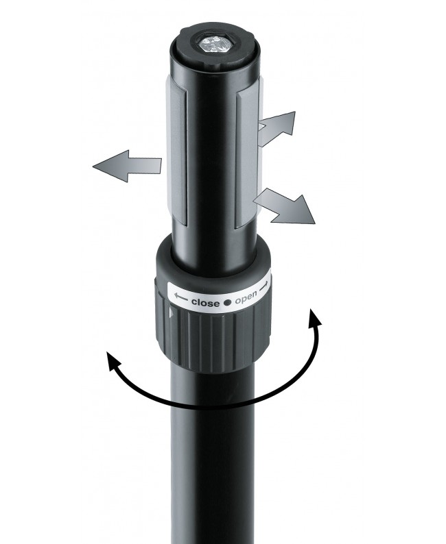 K&M 21360 Distance rod Ring Lock black