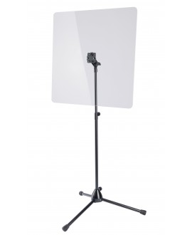 K&M 11903 Protective shield with stand black