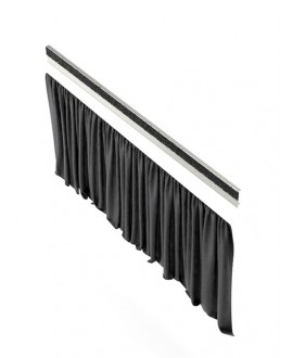 K&M 11995 Curtain for conductor podium black