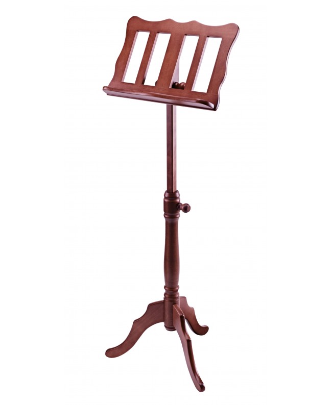 K&M 117 Wooden music stand walnut colored