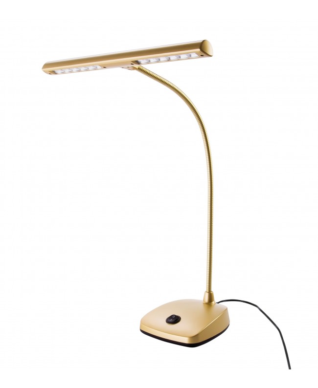K&M 12297 LED piano lamp gold-colored