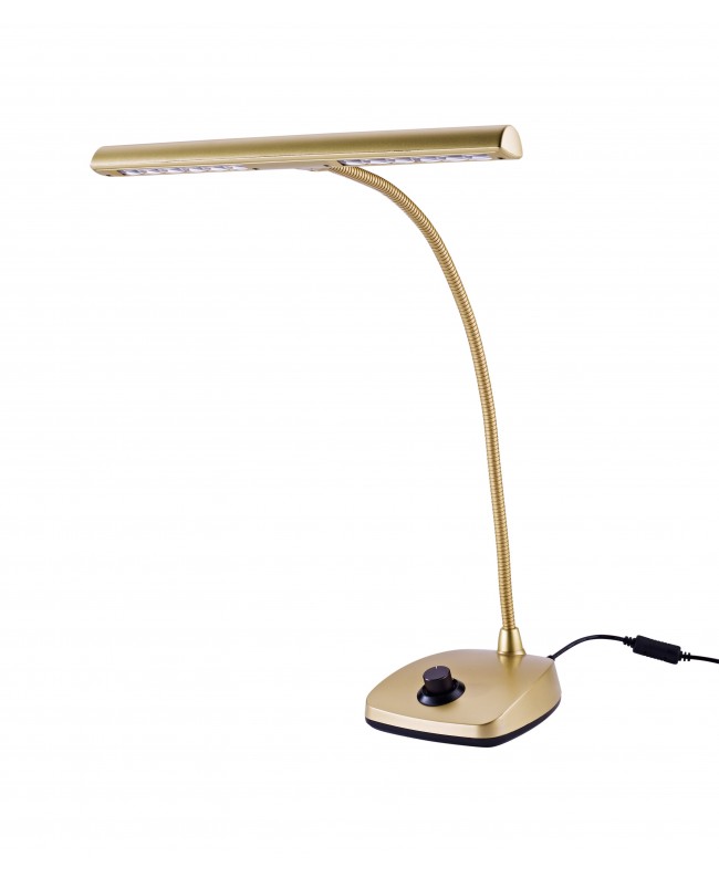 K&M 12298 LED piano lamp gold-colored