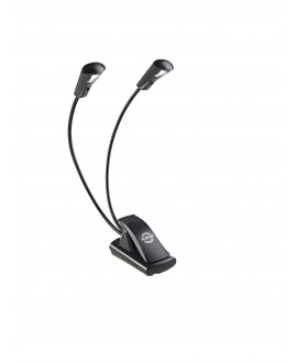 K&M 12243 Music stand light Double LED FlexLight black