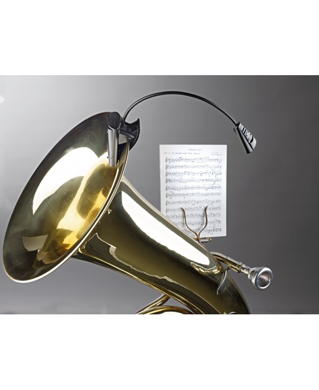 K&M 12241 Music stand light LED FlexLight black Lamps