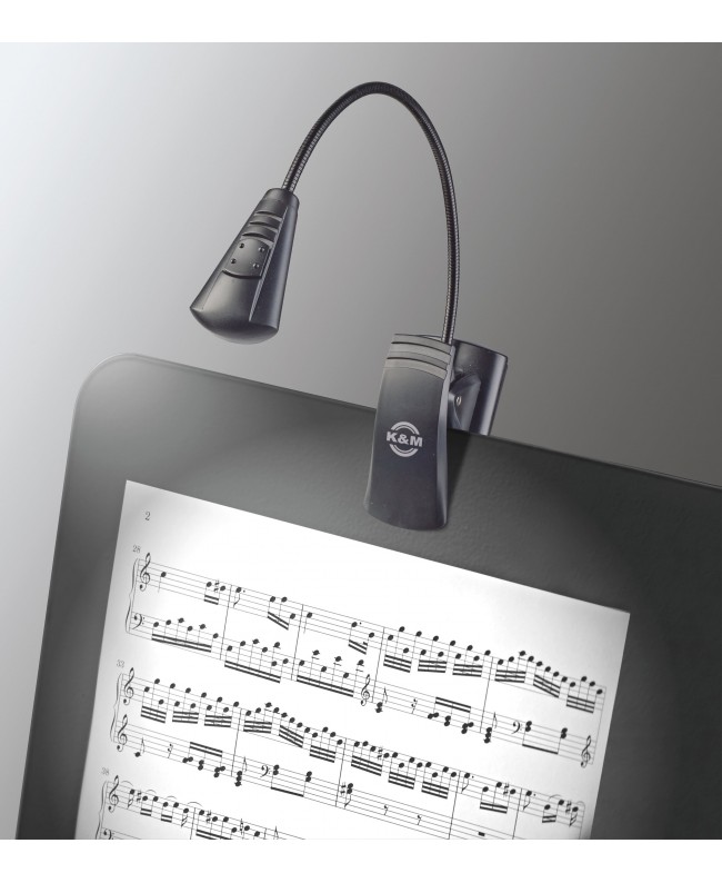 K&M 12241 Music stand light LED FlexLight black Lampade