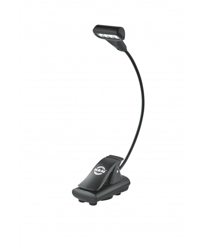 K&M 12274 Music stand light 4 LED T-Model FlexLight black Lamps