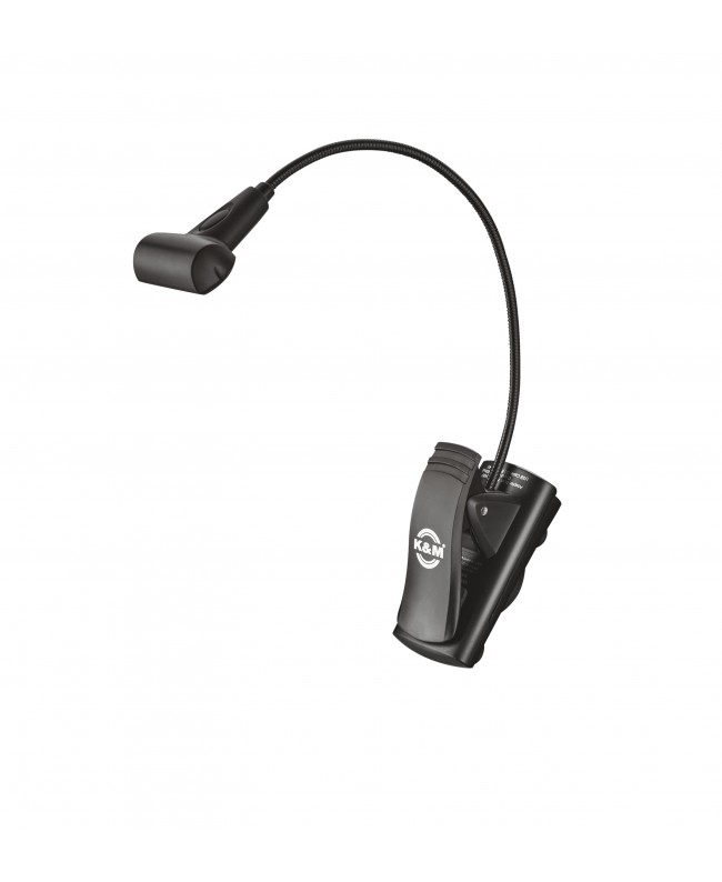K&M 12274 Music stand light 4 LED T-Model FlexLight black Lampade