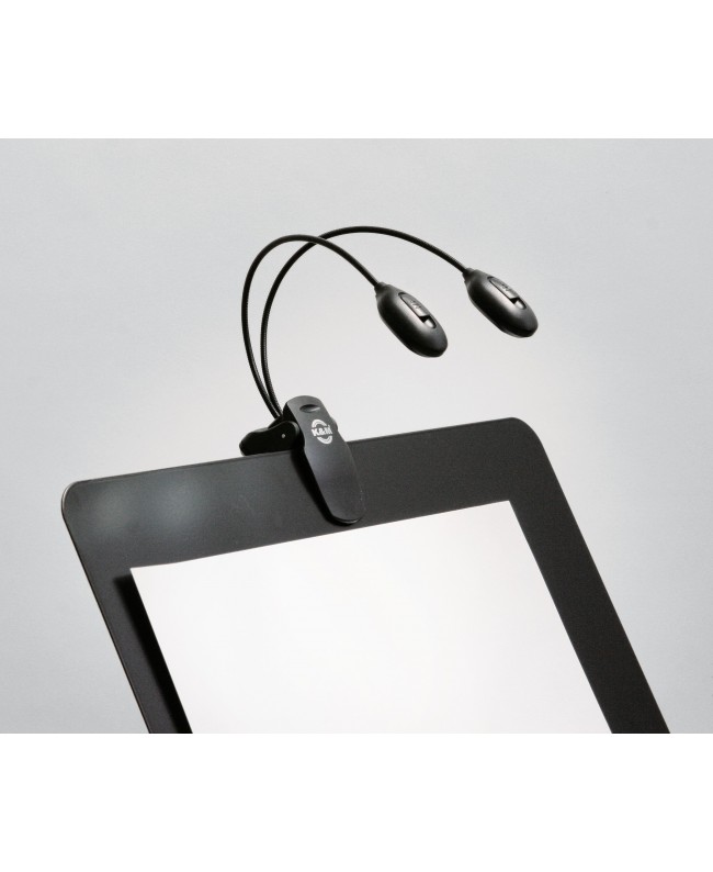 K&M 12270 Music stand light Twin Head black Lamps