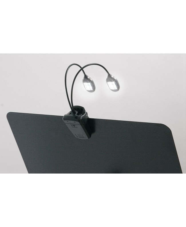K&M 12270 Music stand light Twin Head black Lamps