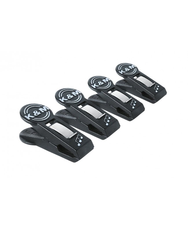 K&M 16060 Sheet music clip black