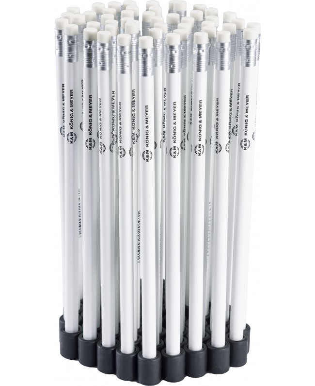 K&M 16099 Holding magnet with pencil white