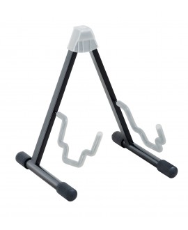 K&M 17570 E+A guitar stand Duet black with translucent support elements