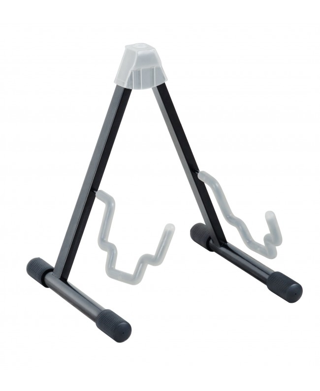 K&M 17570 E+A guitar stand Duet black with translucent support elements
