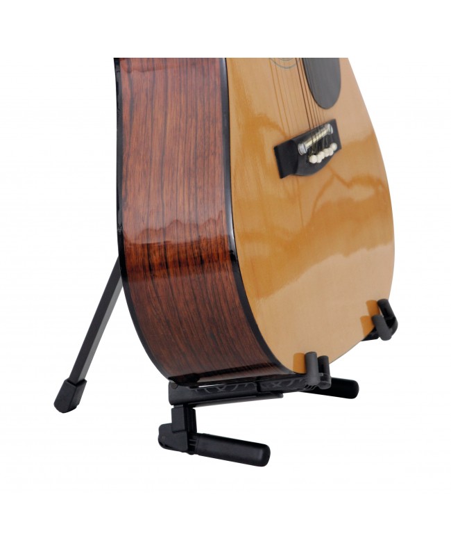 K&M 17550 Guitar stand Memphis Travel black anodized