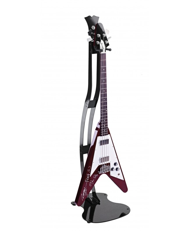 K&M 17640 Guitar Station L black high-gloss