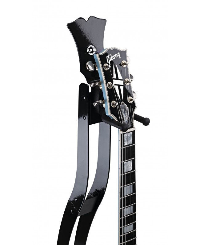 K&M 17630 Guitar Station M black high-gloss