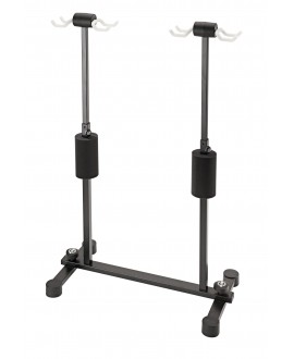 K&M 17605 Four guitar stand Roadie black with translucent support elements