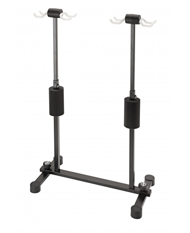 K&M 17605 Four guitar stand Roadie black with translucent support elements