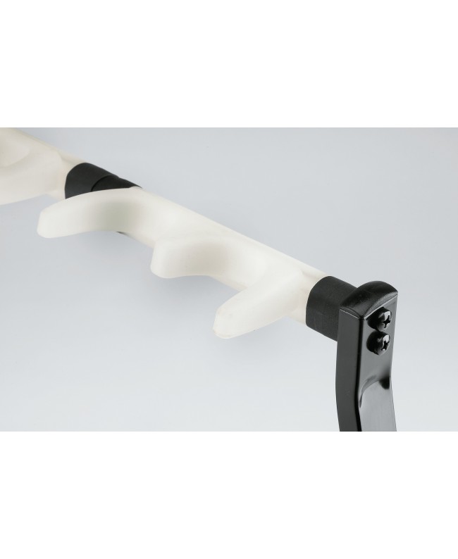 K&M 17515 Five guitar stand Guardian 5 black with translucent support elements