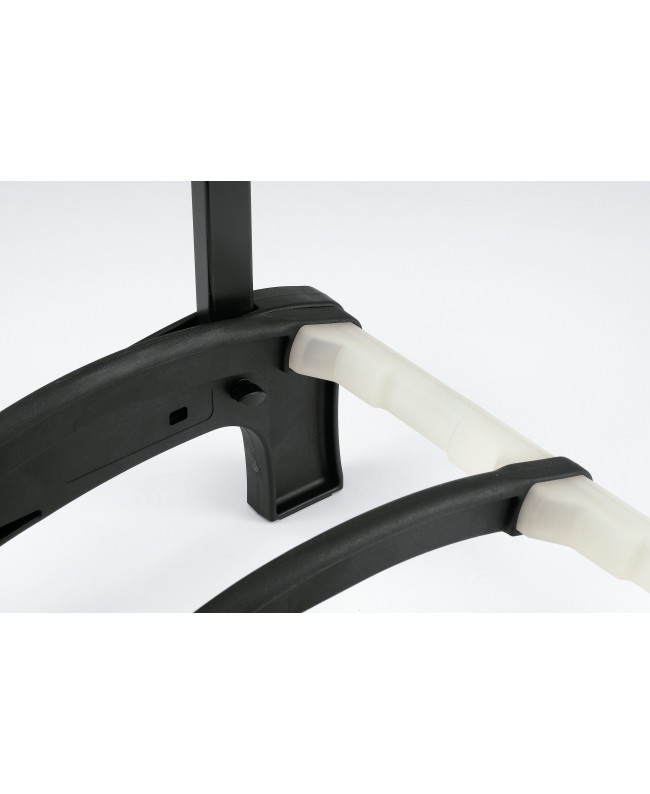 K&M 17515 Five guitar stand Guardian 5 black with translucent support elements