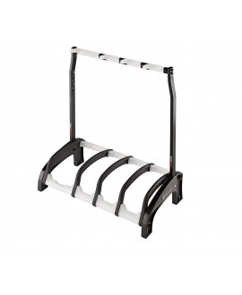 K&M 17534 Four guitar stand Guardian 3+1 black with translucent support elements
