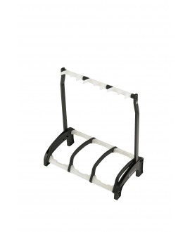 K&M 17513 Three guitar stand Guardian 3 black with translucent support elements