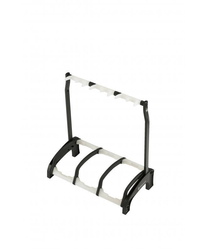 K&M 17513 Three guitar stand Guardian 3 black with translucent support elements
