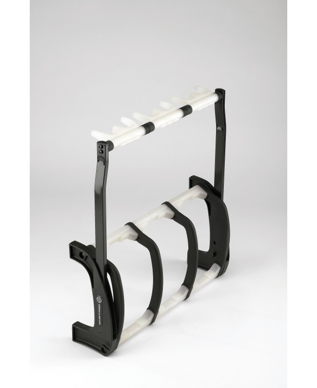 K&M 17513 Three guitar stand Guardian 3 black with translucent support elements