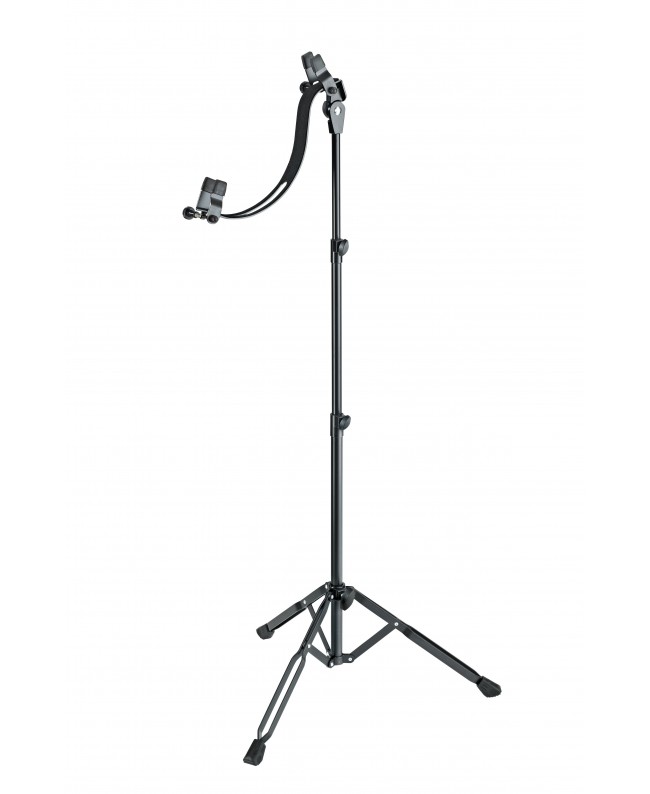 K&M 14760 Guitar performer stand black