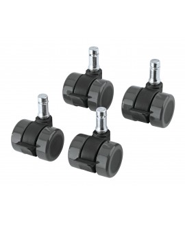 K&M 17510 Castor set for Guardian black