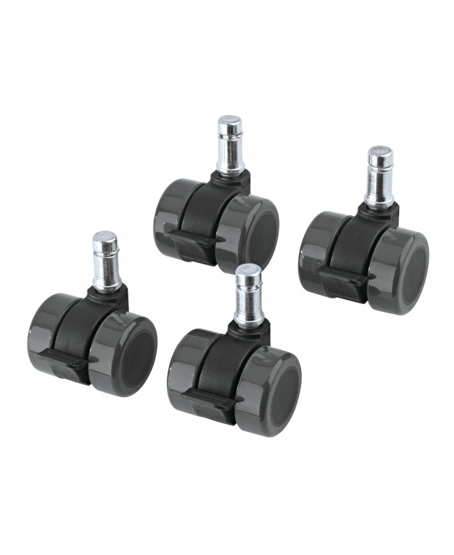 K&M 17510 Castor set for Guardian black
