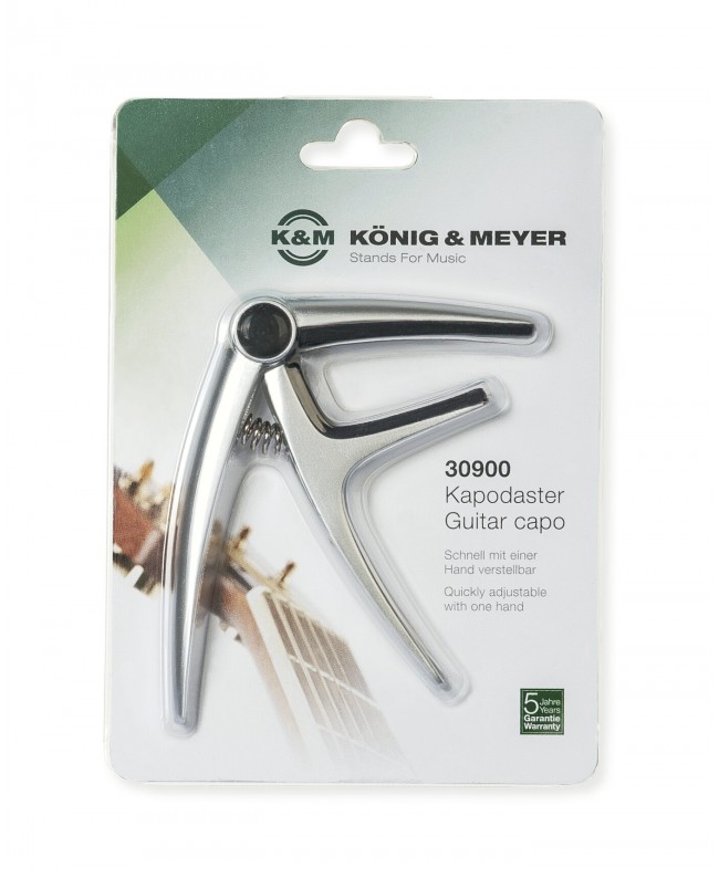 K&M 30900 Guitar capo matt chrome