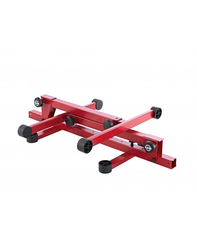 K&M 18820 Table-style keyboard stand Omega Pro ruby red