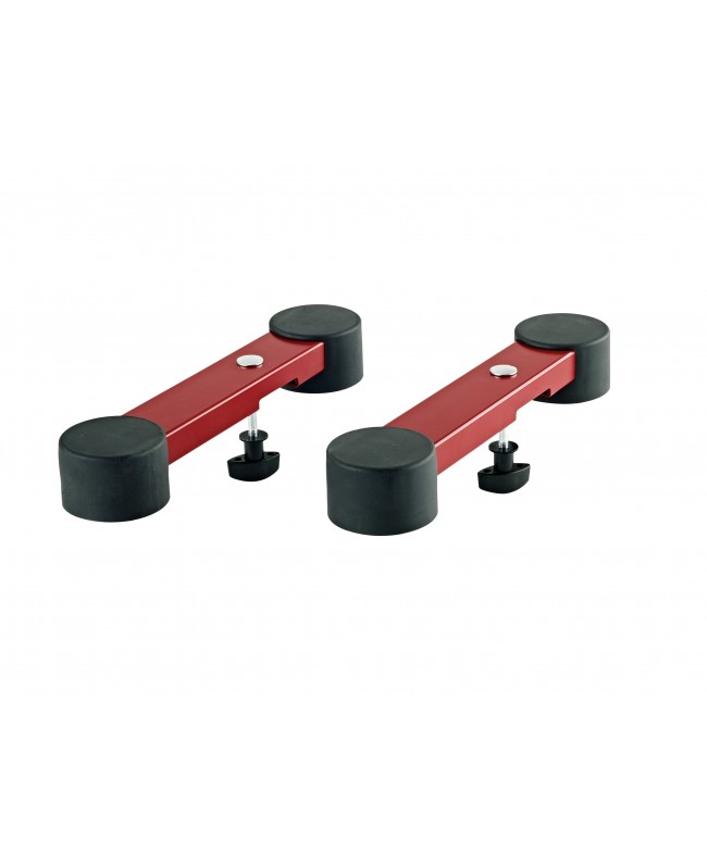 K&M 18827 Stage piano support for Omega ruby red