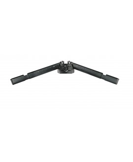 K&M 18865 Support arm set A black anodized
