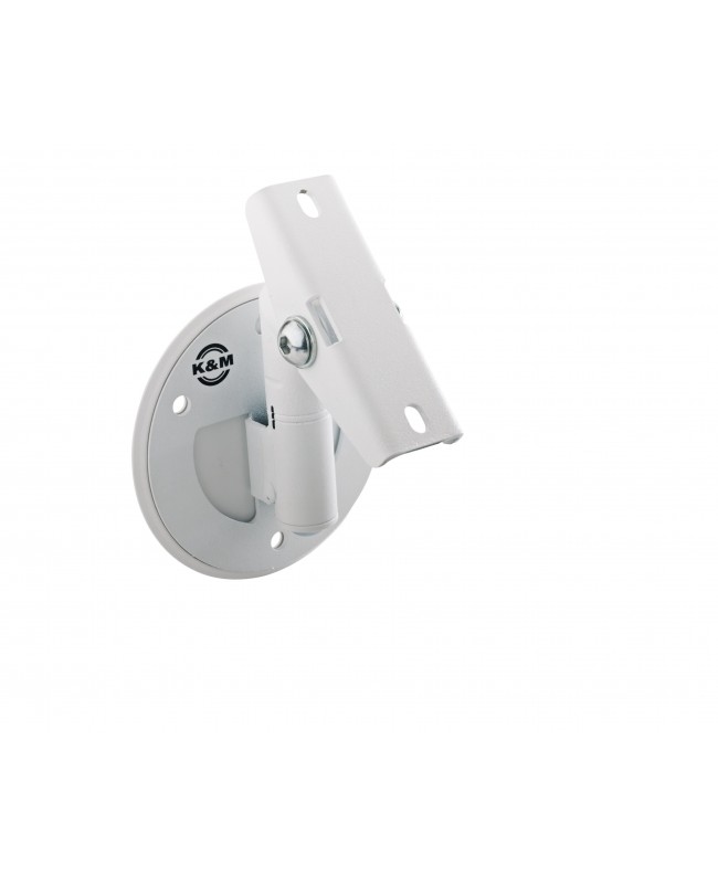 K&M 24161 Universal speaker wall mount structured white
